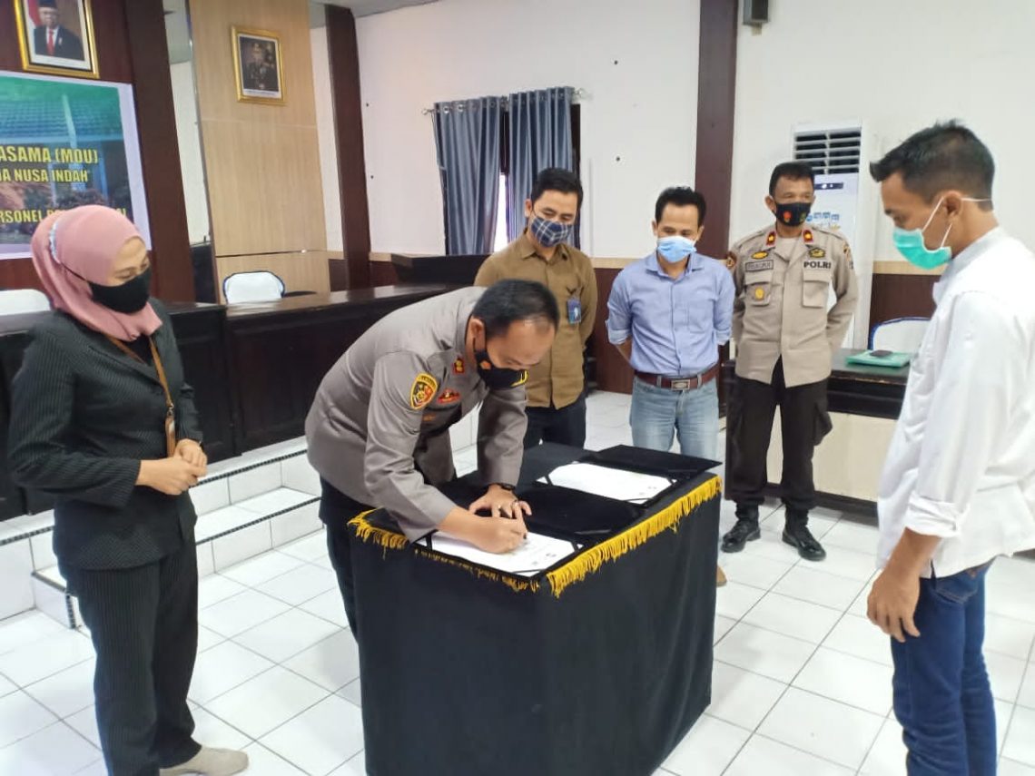 Kapolres Sinjai Teken MoU dengan Pihak Developer  