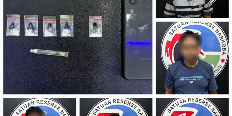 Satres Narkoba Polres Bone Bekuk 5 Pelaku Penyalahgunaan Sabu di Bajoe