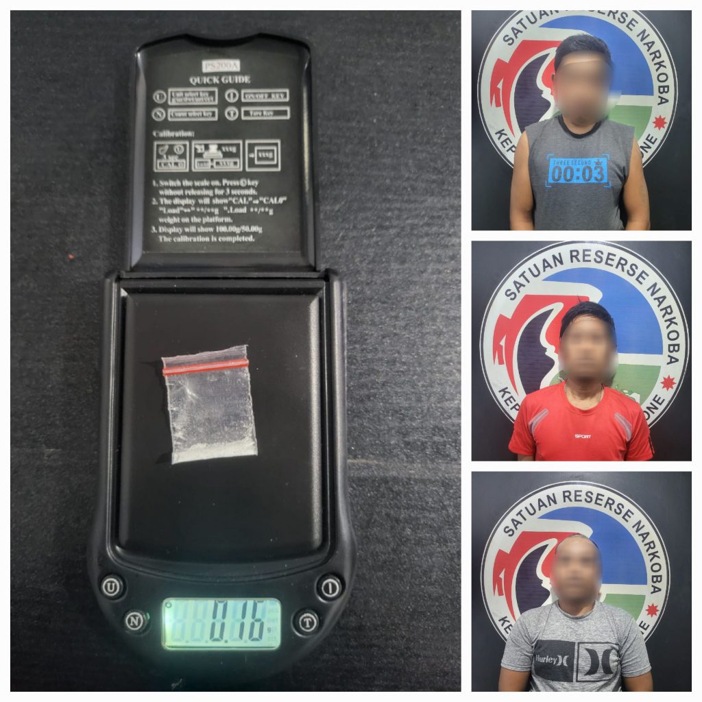 Beli Sabu Dengan Cara System Tempel, Kini 3 Pelaku Diamankan Satres Narkoba Polres Bone