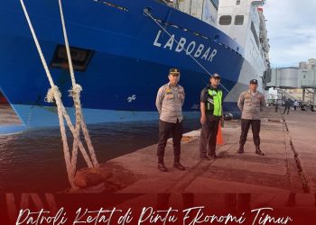 Patroli Ketat di Pintu Ekonomi Timur: Polsek Soeta Amankan Dermaga Makassar