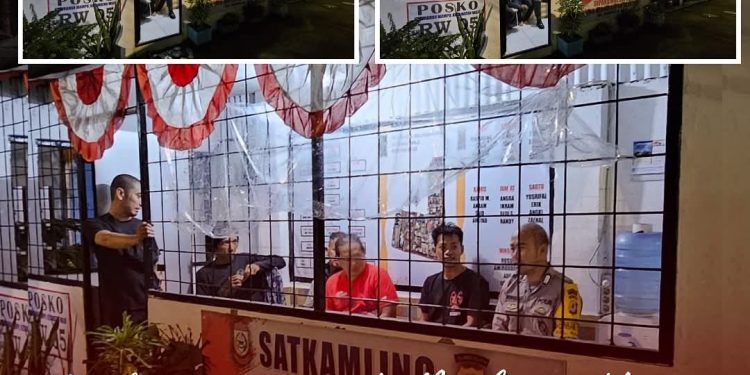 Kebersamaan di Malam Hari: Polri dan Satkamling Wujudkan Keamanan di Kecamatan Wajo