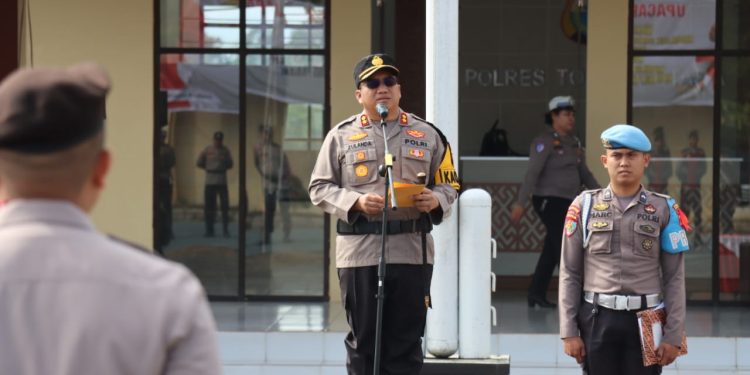 Kapolres Torut Pimpin Pelantikan Waka Polres dan Sertijab Kabag SDM, Kasat Narkoba serta 3 Kapolsek