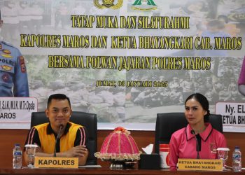 Kapolres Maros bersama Ketua Bhayangkari Beri Pengarahan Kepada 38 Personel Polwan