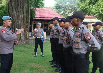 Tingkatkan Kedisiplinan dan Jaga Sikap Tampang, Kasi Propam  Periksa 11 Bintara Remaja Polres Luwu