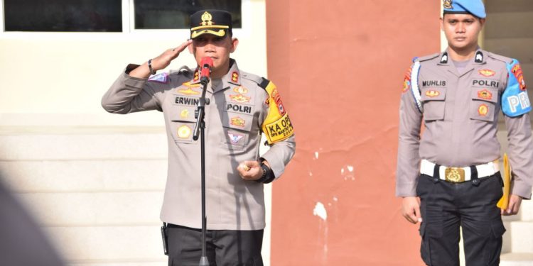 Kapolres Bone Pimpin Apel Pagi Jam Pimpinan, Ini Arahannya kepada Personil
