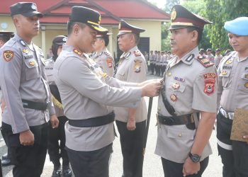 Kapolres Wajo Pimpin Serah Terima Jabatan 6 Kapolsek dan 2 Kasat