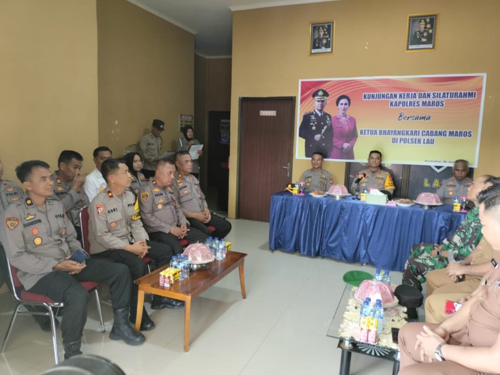 Kapolres Maros Lakukan Kunjungan Kerja di Polsek Lau