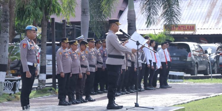 Kapolres Pinrang Pimpin Sertijab Kasat Lantas, Intelkam dan 3 Kapolsek