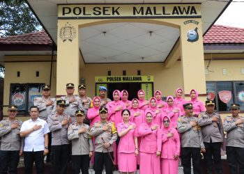 Kapolres Maros Melakukan Kunjungan Kerja di Polsek Mallawa, Ini Arahannya ke Personel