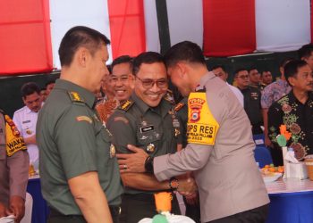 Kapolres Bone Hadiri Lepas Sambut Danrem Sekaligus Syukuran HUT Korem 141 Toddopuli