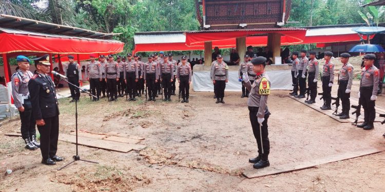 Polres Tator Beri Penghormatan Terakhir Kepada Anggota Polri Yang Telah Meninggal