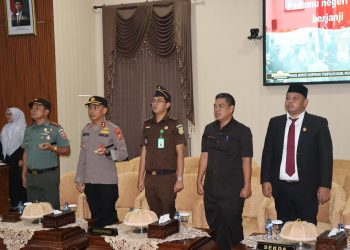 Kapolres Soppeng Hadiri Rapat Paripurna Pengumuman Penetapan dan Pemberhentian Bupati
