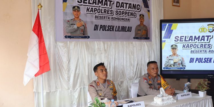 Perdana, Kapolres Soppeng Laksanakan Kunjungan Kerja ke Polsek Lilirilau