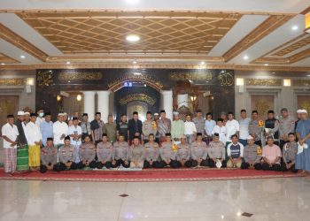 Safari Subuh di Masjid Darussalam, AKBP Aditya : Kolaborasi Menjaga Kamtibmas