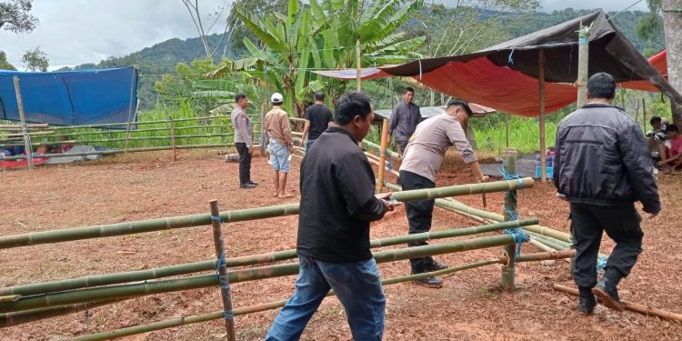 Personel Polres Tana Toraja Gencar Melakukan Pencegahan dan Pemberantasan Judi Sabung Ayam
