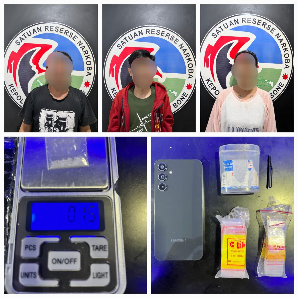Pelaku Yang Pesan Sabu Dari Napi Kelas IIB Sidrap Kini Diamankan Satres Narkoba Polres Bone