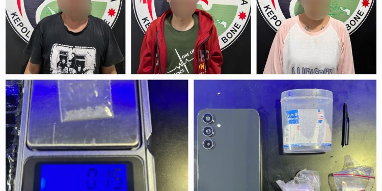 Pelaku Yang Pesan Sabu Dari Napi Kelas IIB Sidrap Kini Diamankan Satres Narkoba Polres Bone