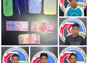 Personel Satres Narkoba Polres Bone Berhasil Amankan 5 Pelaku Penyalahgunaan Sabu, 1 Dalam Pengejaran