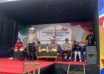 Kasat Lantas Polres Bone Resmi Tutup Perkemahan Terpadu Patroli Keamanan Sekolah