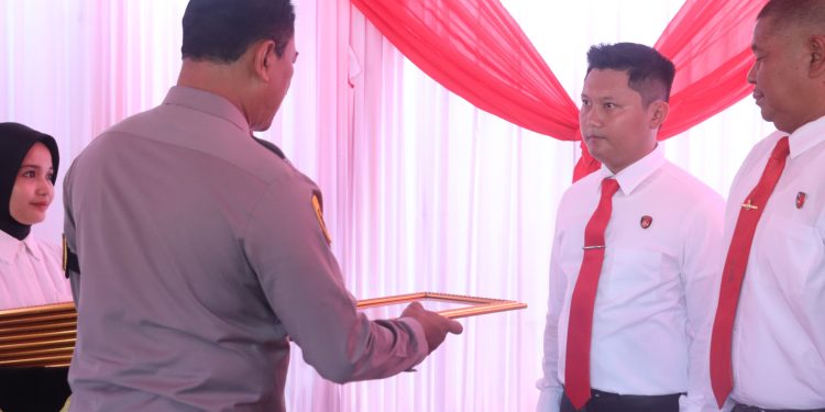 Berhasil Ungkap Kasus, Kasat Reskrim Polres Wajo bersama Anggota Terima Penghargaan