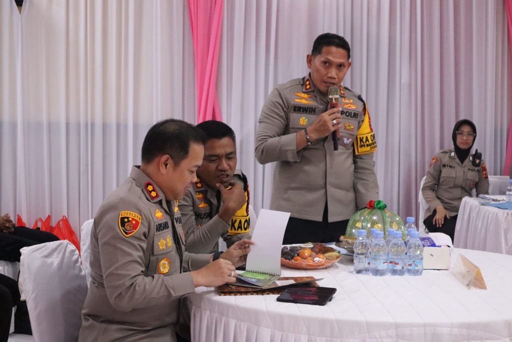 Kapolres Bone Hadiri Monev Program Presiden dan Pengawasan Senpi Yang Dipimpin Itwasum Polri