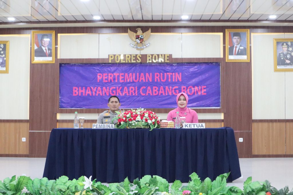 Ini Pesan Kapolres Bone Saat Pimpin Pertemuan Rutin Bhayangkari 