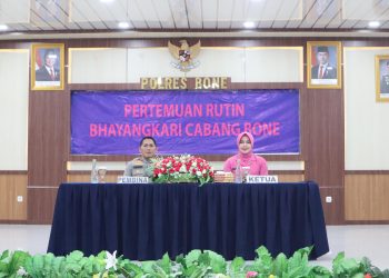 Ini Pesan Kapolres Bone Saat Pimpin Pertemuan Rutin Bhayangkari 