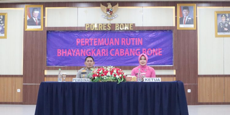 Ini Pesan Kapolres Bone Saat Pimpin Pertemuan Rutin Bhayangkari 