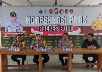 Rilis Hasil Ops Keselamatan Pallawa 2025, Kapolres Bone: Angka Kecelakaan Turun