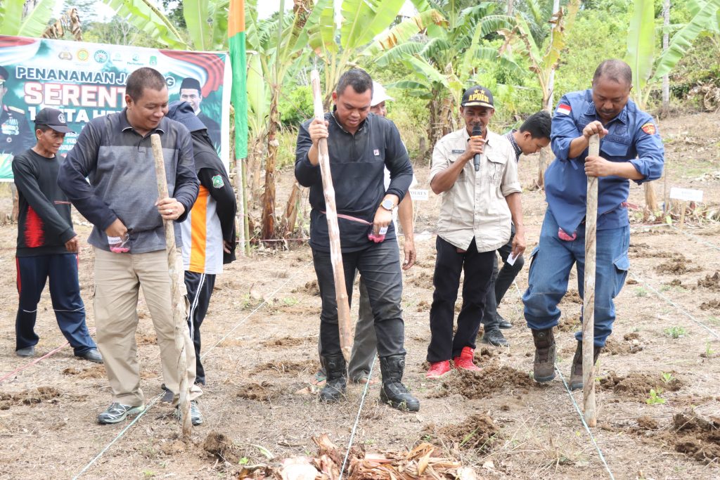 Kapolres Sidrap Pimpin Gerakan Tanam Jagung dan Nilam di Buntu Buangin