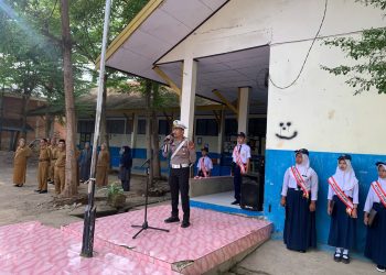 Melalui Police Goes To School, Personel Satlantas Polres Soppeng Himbau Pelajar Tertib Berlalulintas