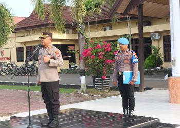Pimpin Apel Pagi, Kapolres Pinrang Ajak Personel Jaga Integritas dan Citra Polri