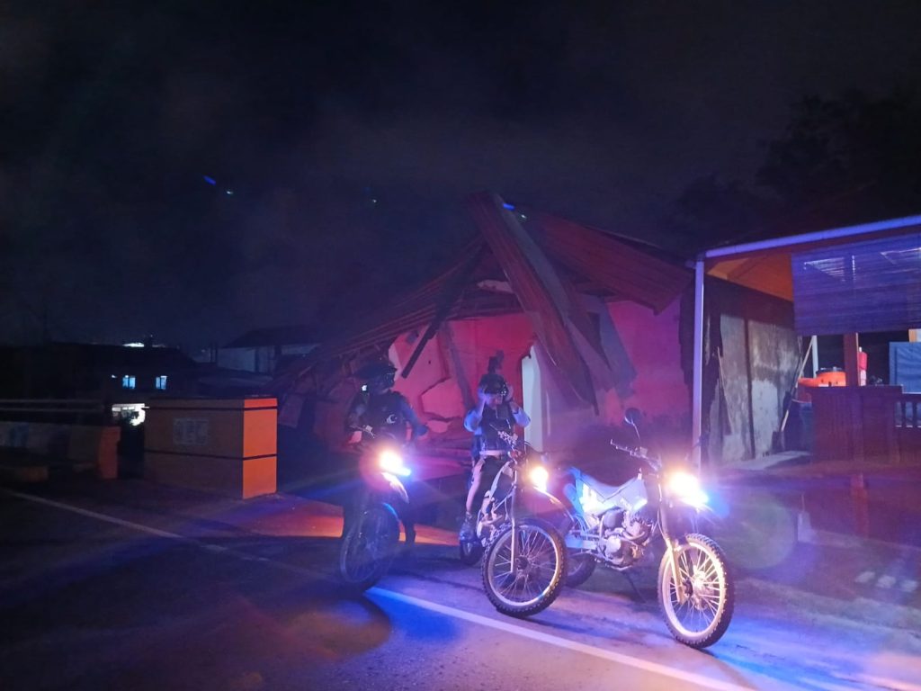 Jaga Situasi Kamtibmas Tetap Aman, Polsek Jajaran Polres Toraja Utara Tingkatkan Patroli Blue Light