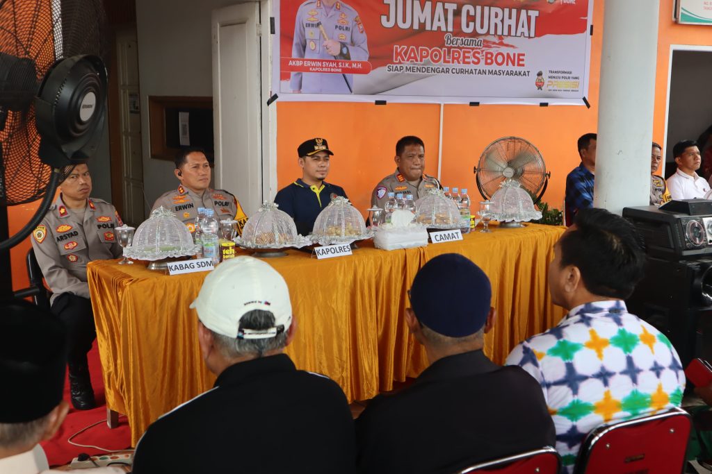 Ini Penyampaian Kapolres Bone ke Masyarakat Saat Jumat Curhat di Tanete Riattang Timur