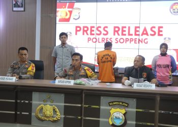 Kapolres Soppeng Rilis Pengungkapan Kasus Persetubuhan Anak Kandung