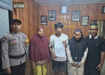 Usai Terima Pengaduan Melalui Lapor Pak Kapolres Pinrang, Personel Polsek Patampanua Langsung Datangi Lokasi