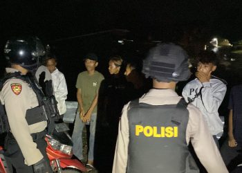 Cegah Aksi Kriminalitas, Personel Sat Samapta Polres Maros Gelar Patroli