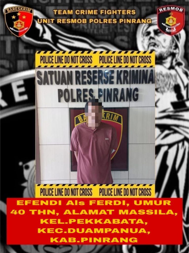 Pencuri Uang Ratusan Juta di SPBU Massila Dibekuk Tim Crime Fighters Satreskrim Polres Pinrang