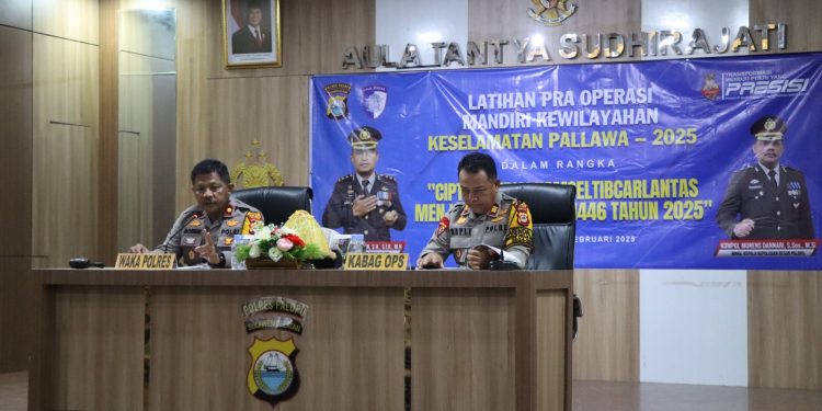 Polres Palopo Gelar Latihan Pra Operasi Keselamatan Pallawa 2025