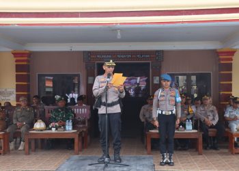 Waka Polres Tator Pimpin Apel Gelar Pasukan Ops Keselamatan, Ini 6 Target Sasaran Penindakan