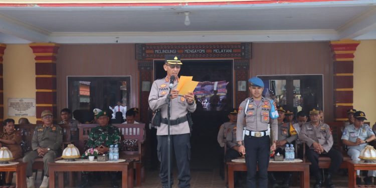 Waka Polres Tator Pimpin Apel Gelar Pasukan Ops Keselamatan, Ini 6 Target Sasaran Penindakan