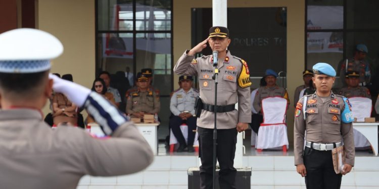 Tekan Angka Pelanggaran dan Kecelakaan, Polres Toraja Utara Gelar Apel Ops Keselamatan Pallawa 2025