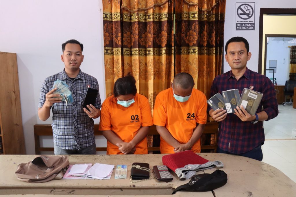 Resmob Polres Tana Toraja Tangkap Pasutri Yang Kuras Uang Majikannya Hingga Lebih Setengah Miliar