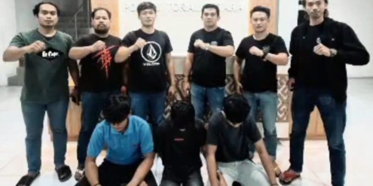 Resmob Polres Toraja Utara Amankan 3 Pelaku Pengeroyokan di Lembah Keramat Rantepao