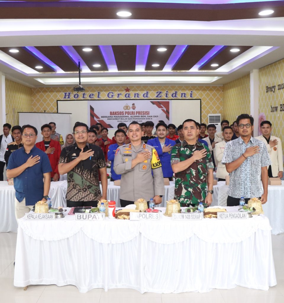 Sambut Ramadhan, Kapolres Sidrap bersama Forkopimda Gelar Baksos Untuk BEM dan OKP