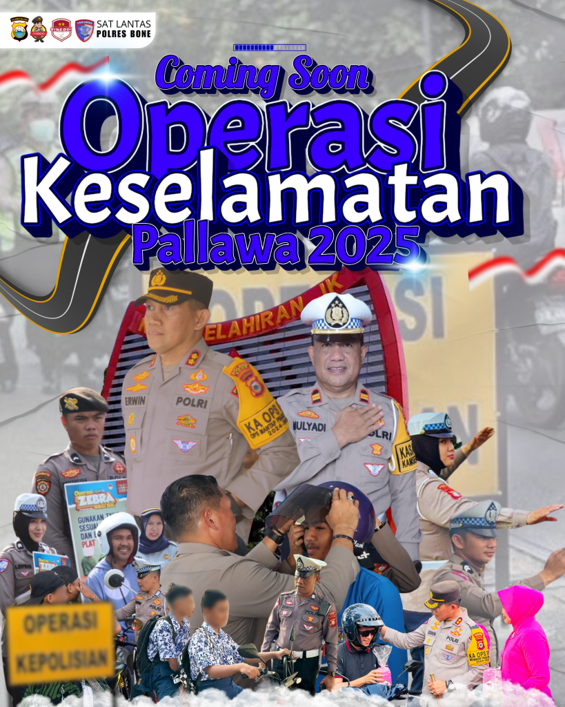 Catat! Satlantas Polres Bone Akan Gelar Ops Keselamatan Pallawa, Ini Sasarannya