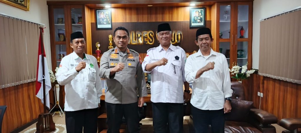 Kapolres AKBP Rosid Ridho Terima Kunjungan Kakan Kemenag Wajo Yang Baru