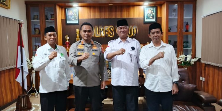 Kapolres AKBP Rosid Ridho Terima Kunjungan Kakan Kemenag Wajo Yang Baru