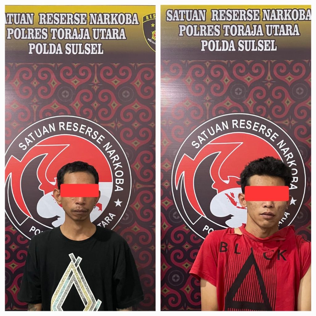 Satnarkoba Polres Torut Ungkap Peredaran Narkotika, 2 Pelaku dan 5 Paket Sabu Diamankan 