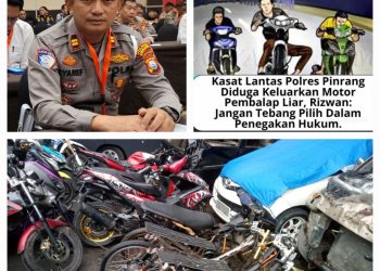 Kasat Lantas Polres Pinrang Bantah Mengeluarkan Motor Pembalap Liar
